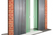 4 FRAMELESS GLASS DOORS in 2 POCKETS